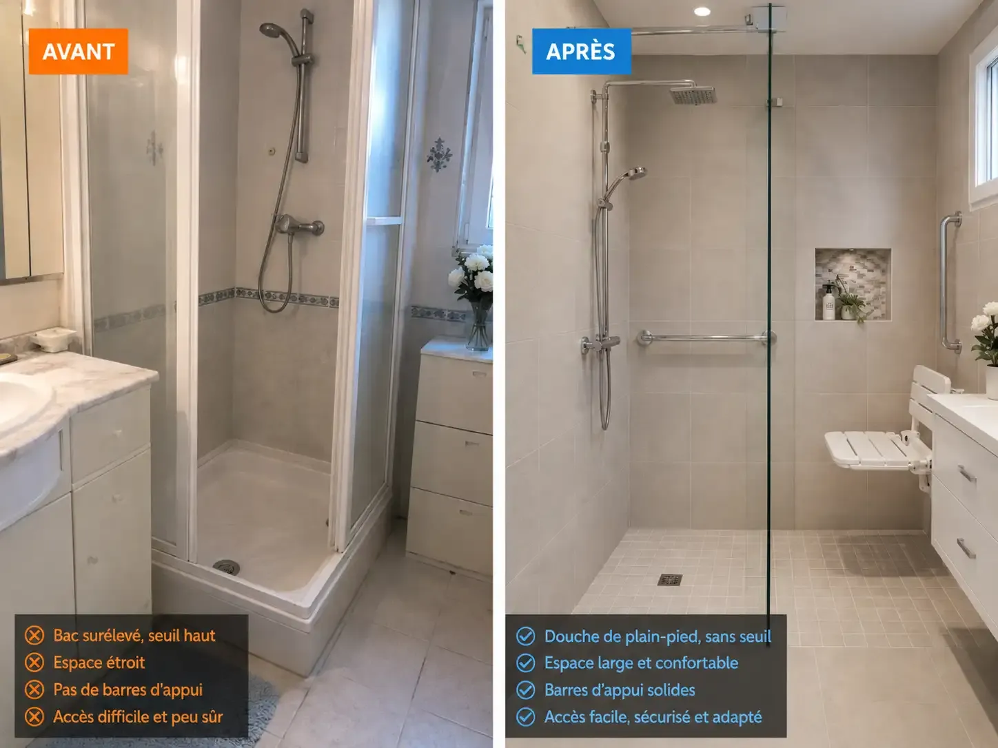 Image installateur douche senior 6 pour un handicap digne