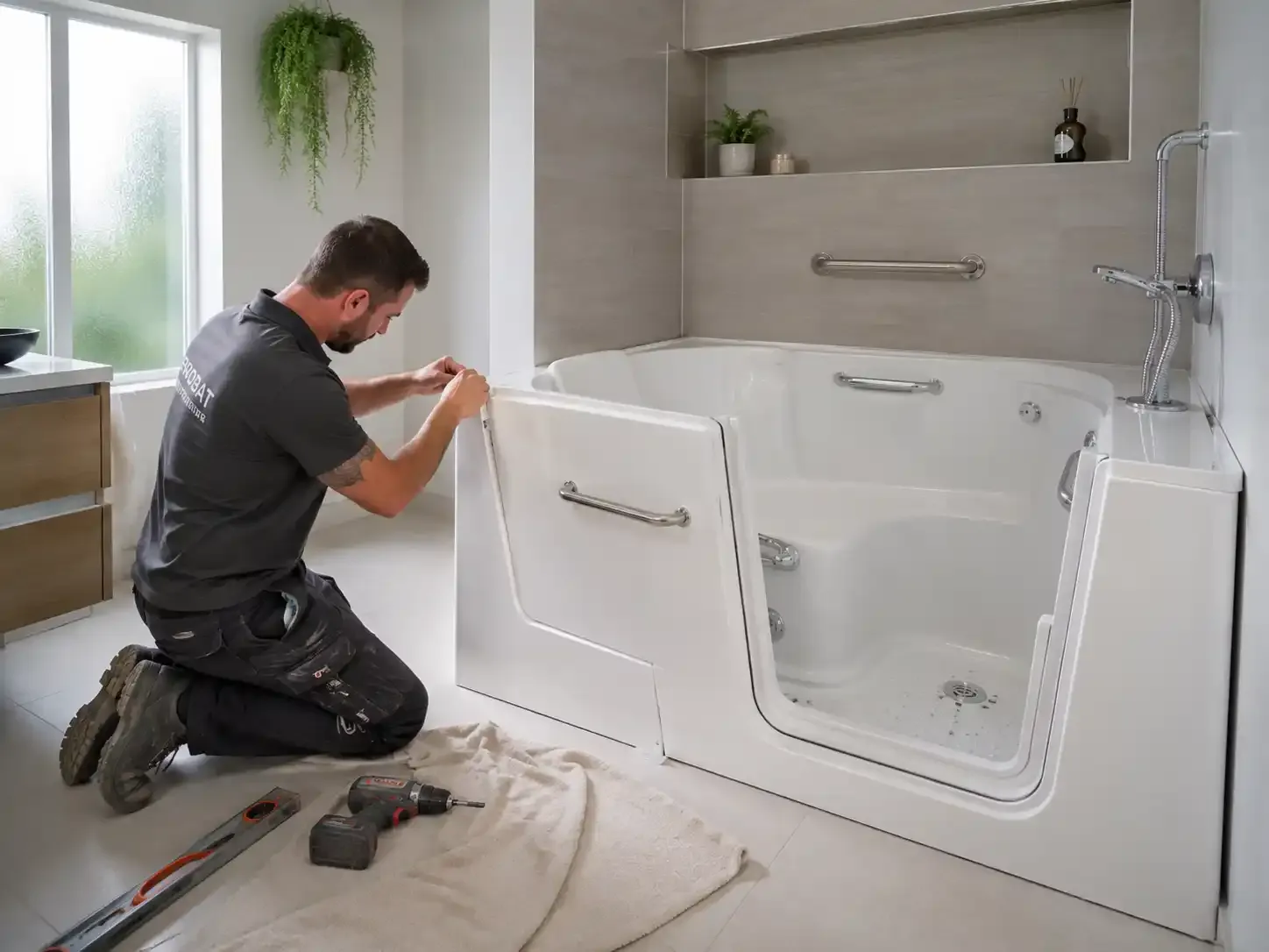 Image installateur douche senior 9 pour un handicap digne